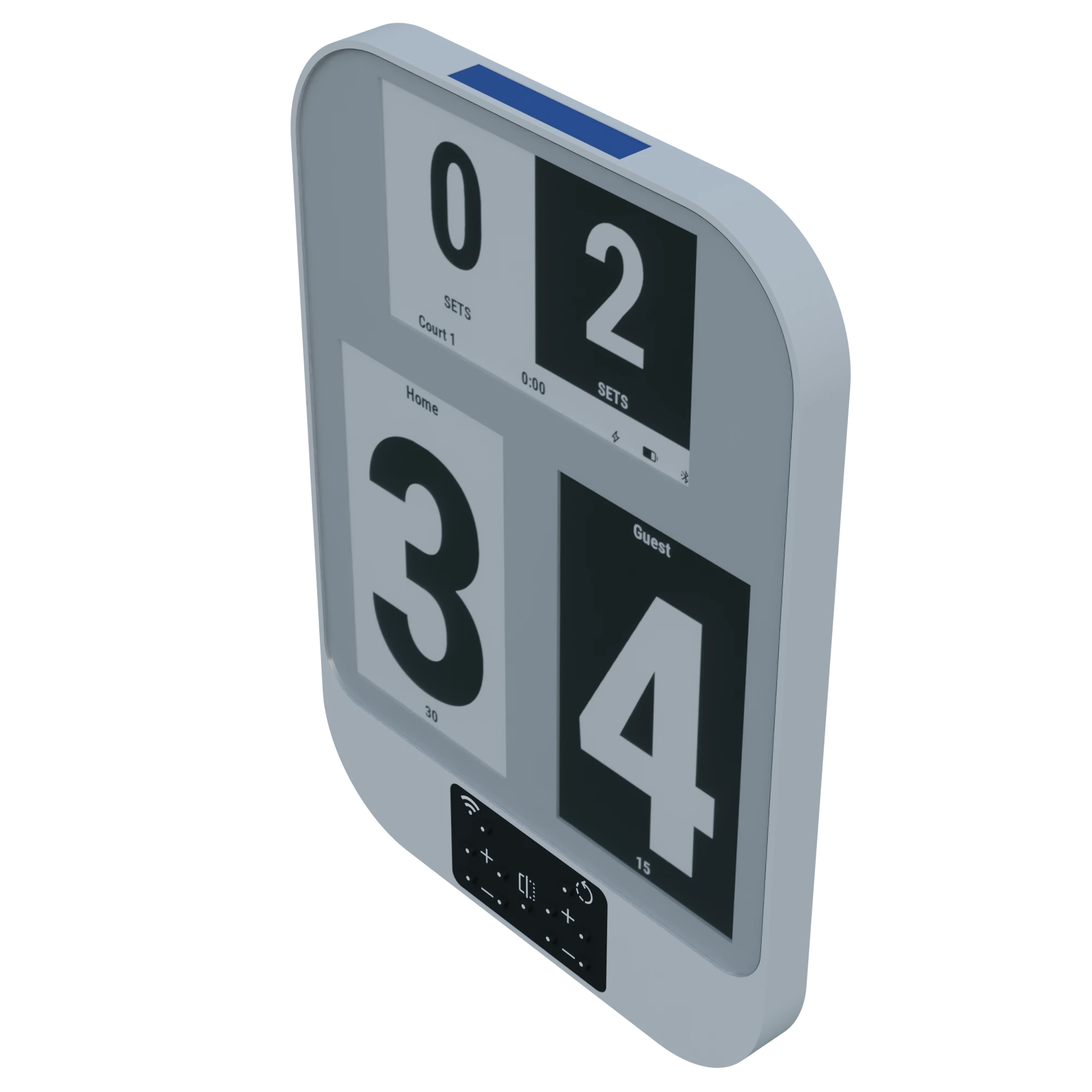 Tennink scoreboard 3/4 view