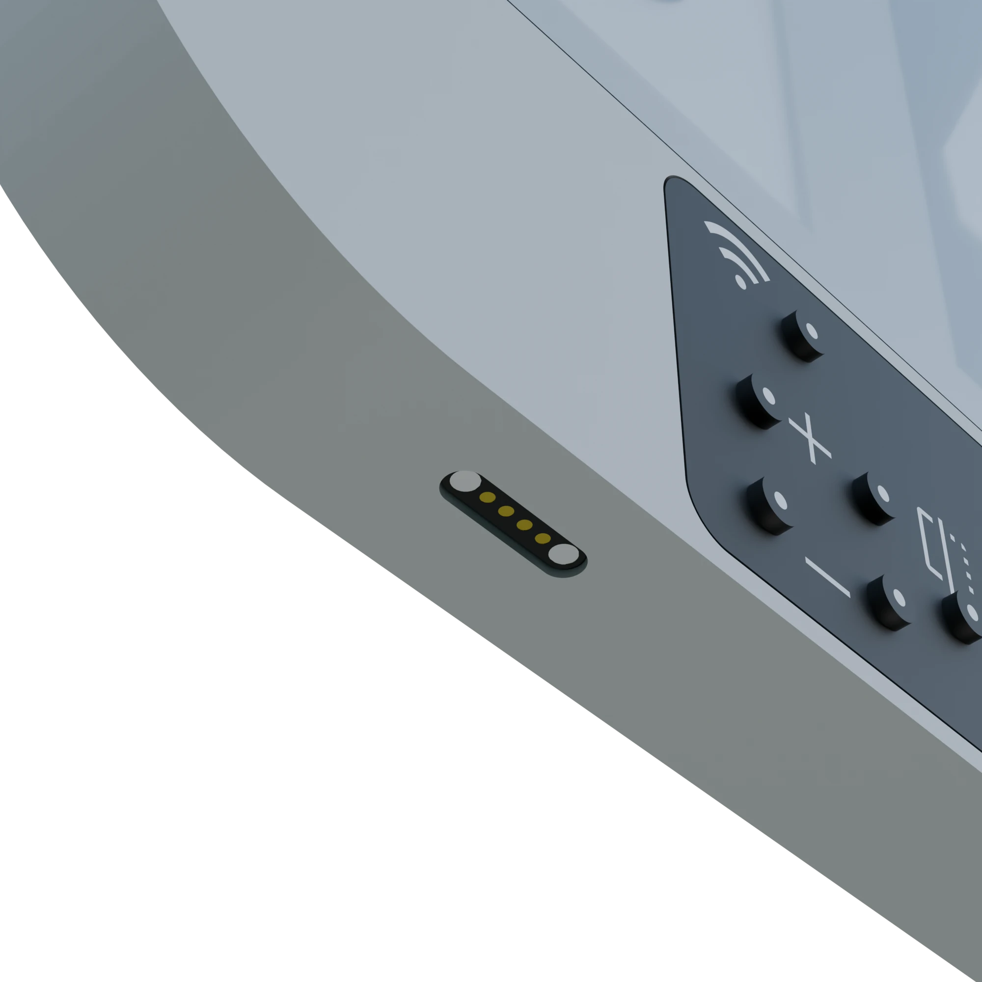Tennink pogo connector close-up