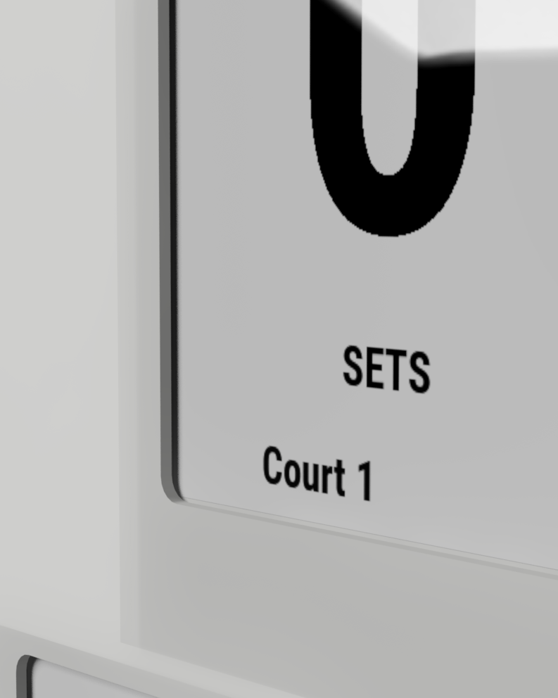 Tennink scoreboard close-up