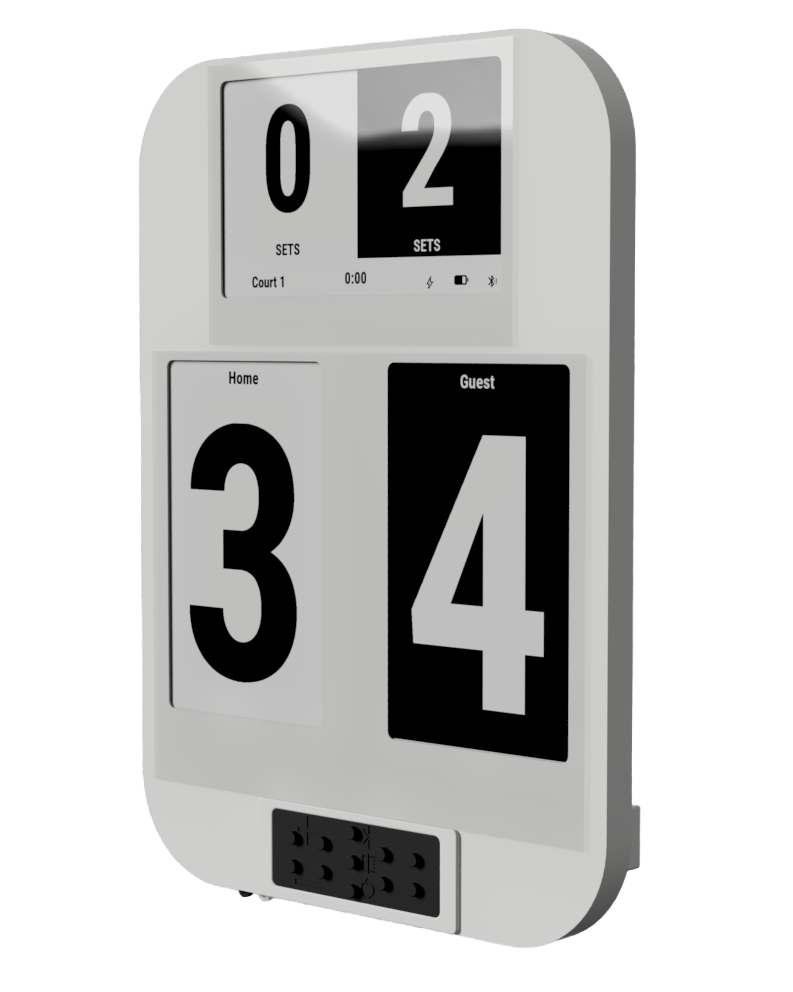 Tennink scoreboard front-right view