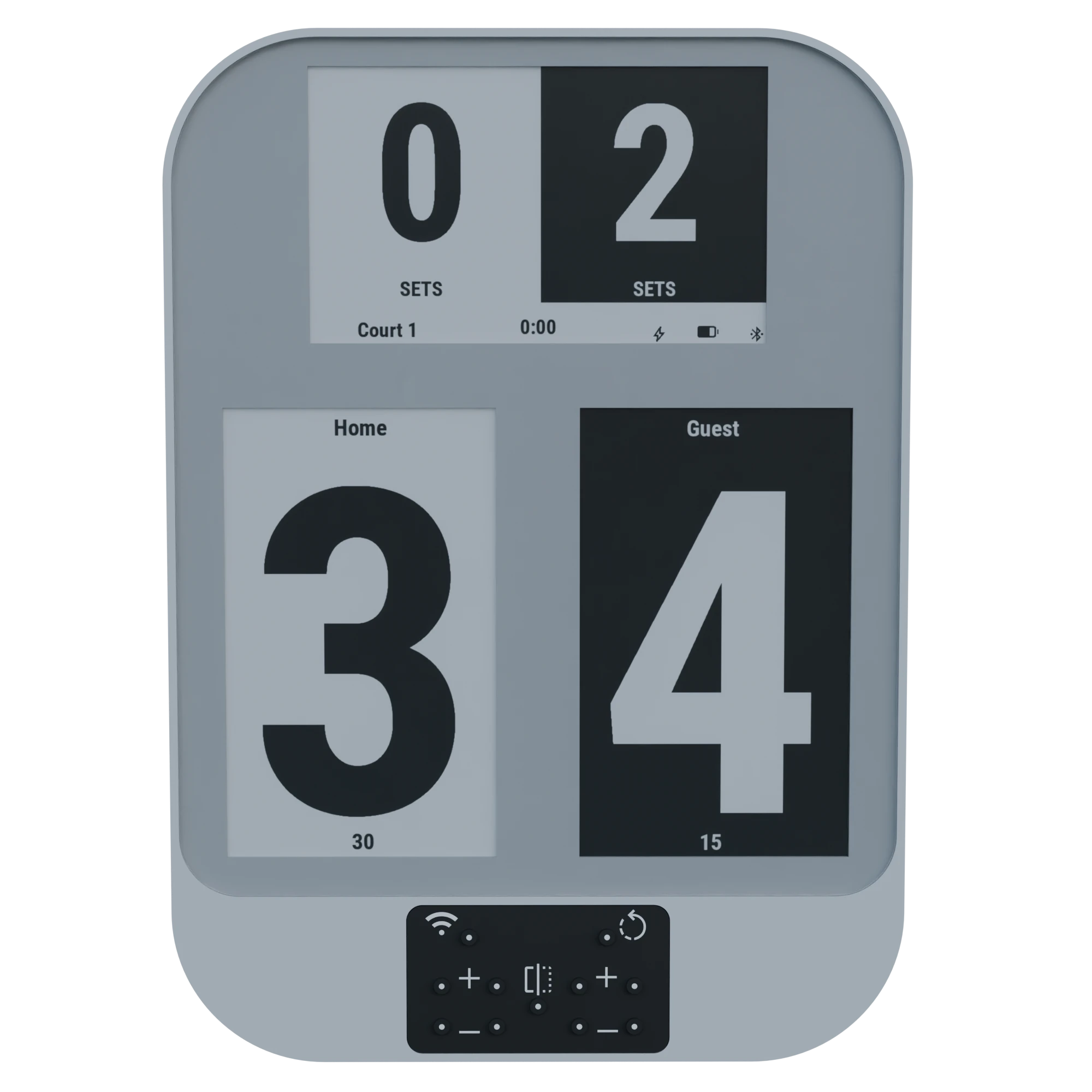 Tennink physical scoreboard front view