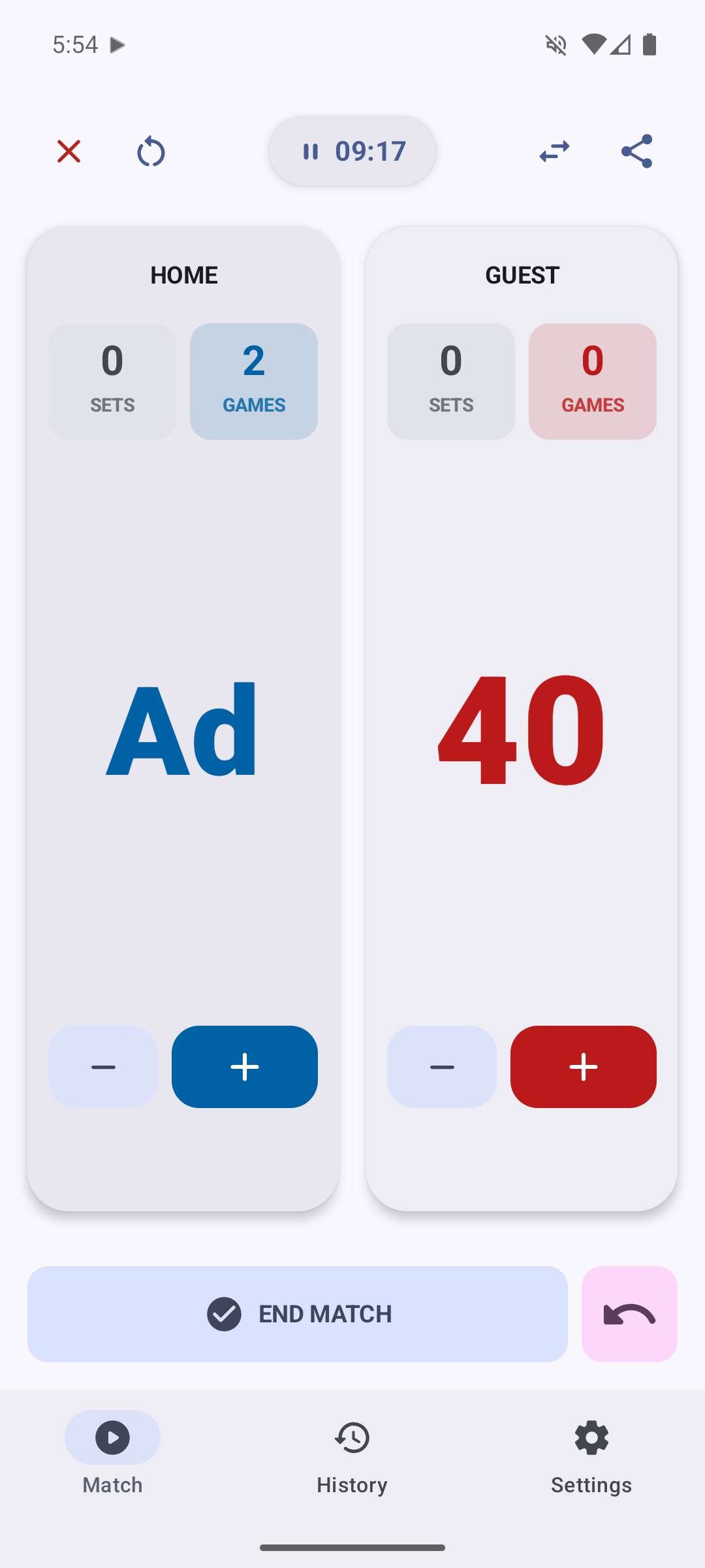 Tennink App Screenshot